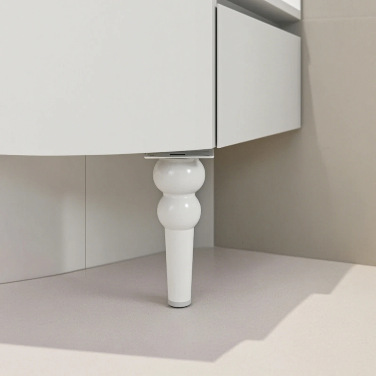 Metal Furniture Leg with Mounting Plate Heavy-Duty Furniture Leg with Mounting Plate Hardware Long-Lasting Rust-Resistant