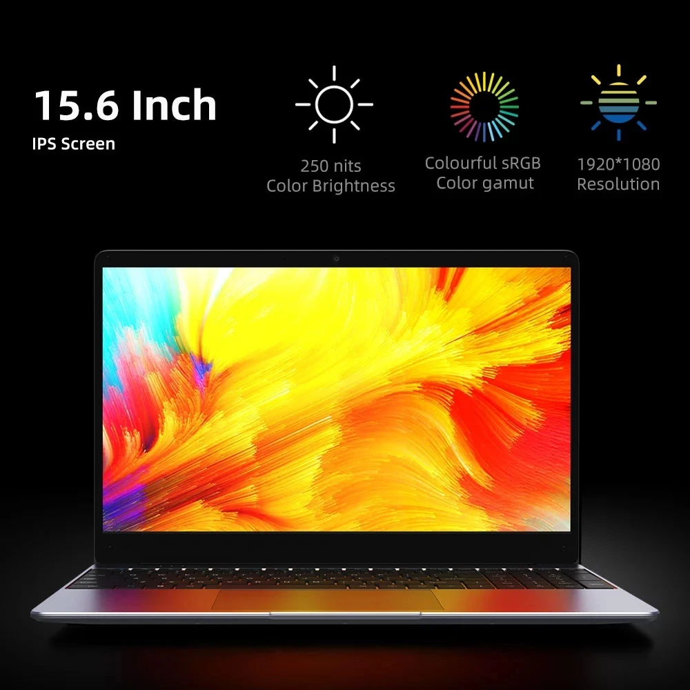 Chuwi HeroBook Plus Laptop Celeron GemiLake J4125 Notebook 15,6 Zoll Touchscreen Quad Core Tablet PC 2MP Vorne