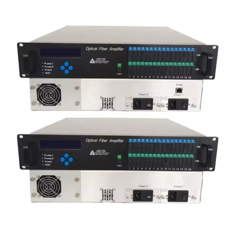 for Fiber Optic Signal 16 Ports 22dBm 1550nm CATV EDFA Amplifier SC APC Connector WDM 4 8 32 Channel Optical Booster