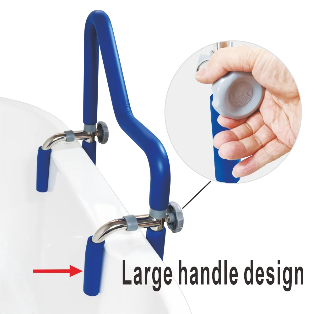 304 Stainless Steel Bathtub Grab Bar Safety Auxiliary Handle No-Drilling Installation for Bathroom Security Various Sizes