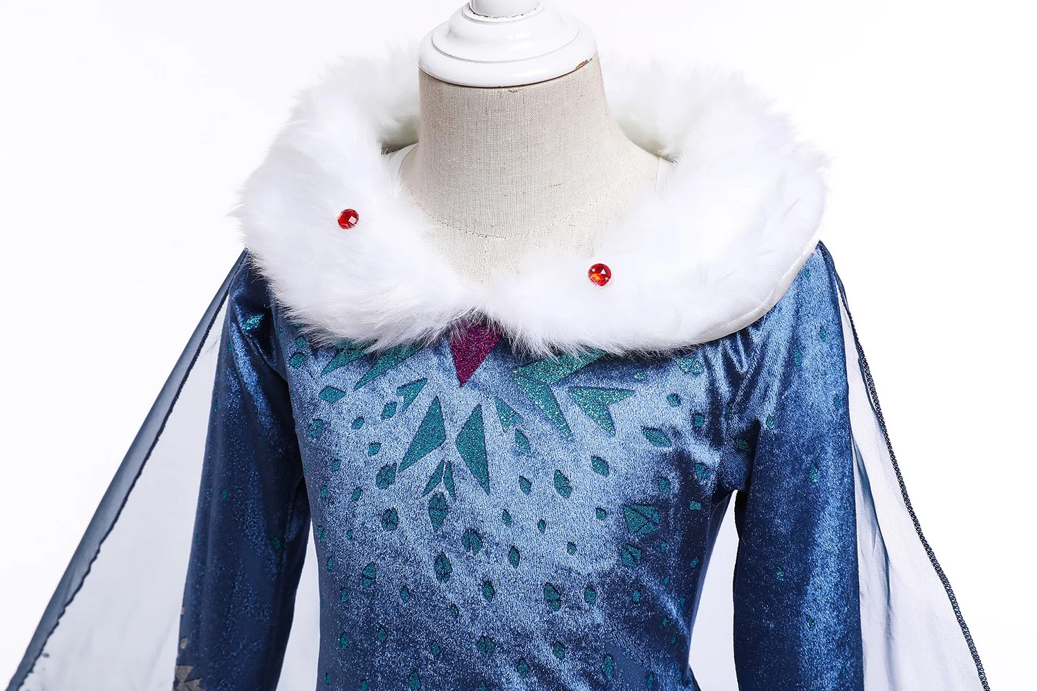 Girls Elsa Cosplay Princess Dress Winter Children Snow Queen Costumen Kids Halloween Carnival Birthday Holiday Party Dresses