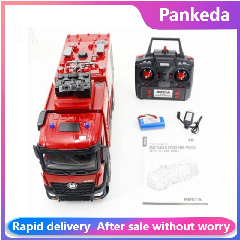 

1/14 1562 RC Box Water Sprayable Fire Truck Remote Control Car Model Outdoor Toys For Children Gifts birthday Free shipping