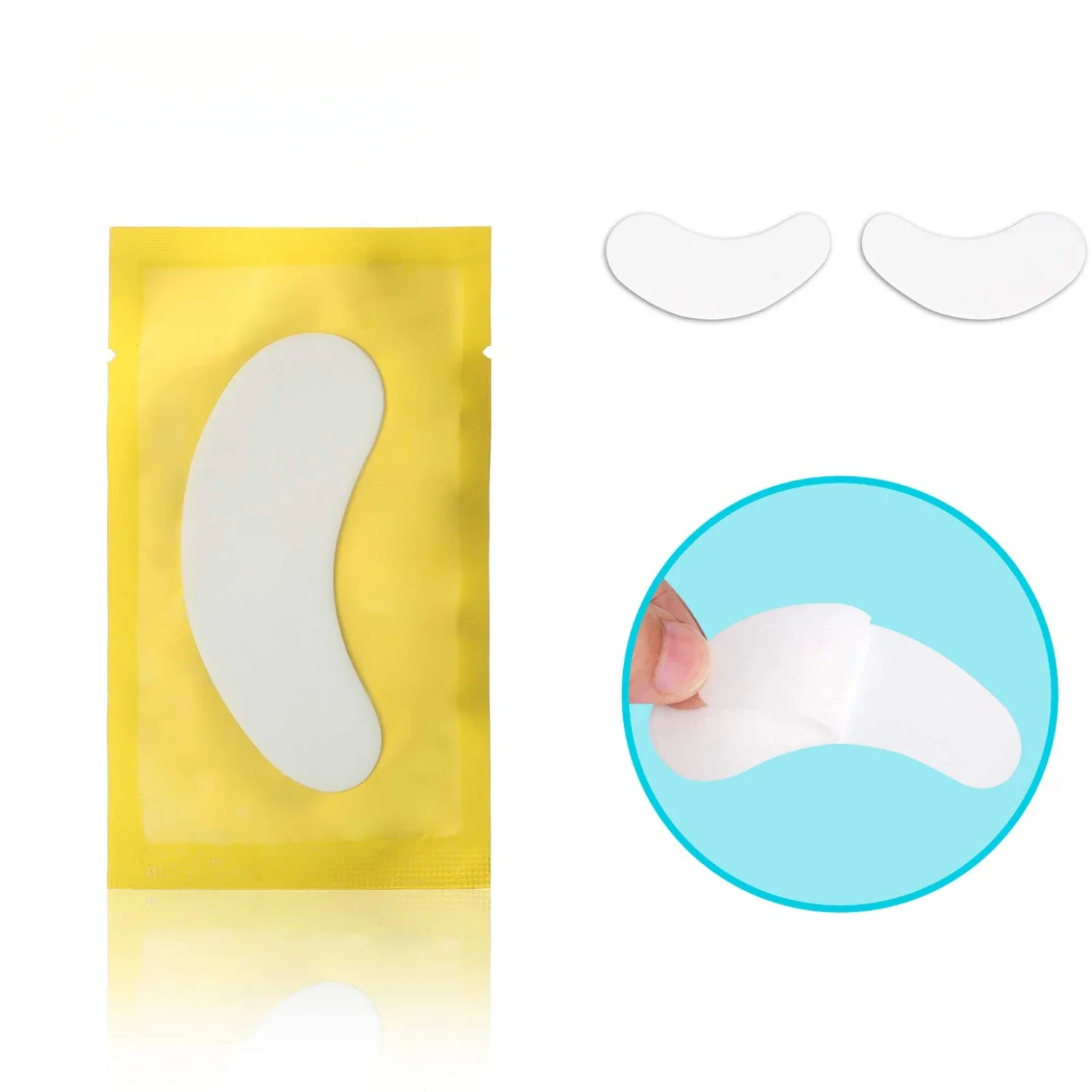 100PCS Hydrogel Patches Eyelash Extension Patch Eyelashes Patch Lash Extension Supplies Under Eye Patches Eye Pads Patch