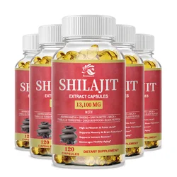 Greensure Shilajit Capsules - 60/120 Capsules - Ashwagandha Root, Ginseng, Maca Root, Shilajit Powder & Pepper