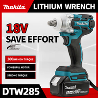 Makita DTW285 Brushless Electric Impact Wrench Cordless 320N.M Torque 1/2' Wrench Power Tools Compatible without 18V Battery
