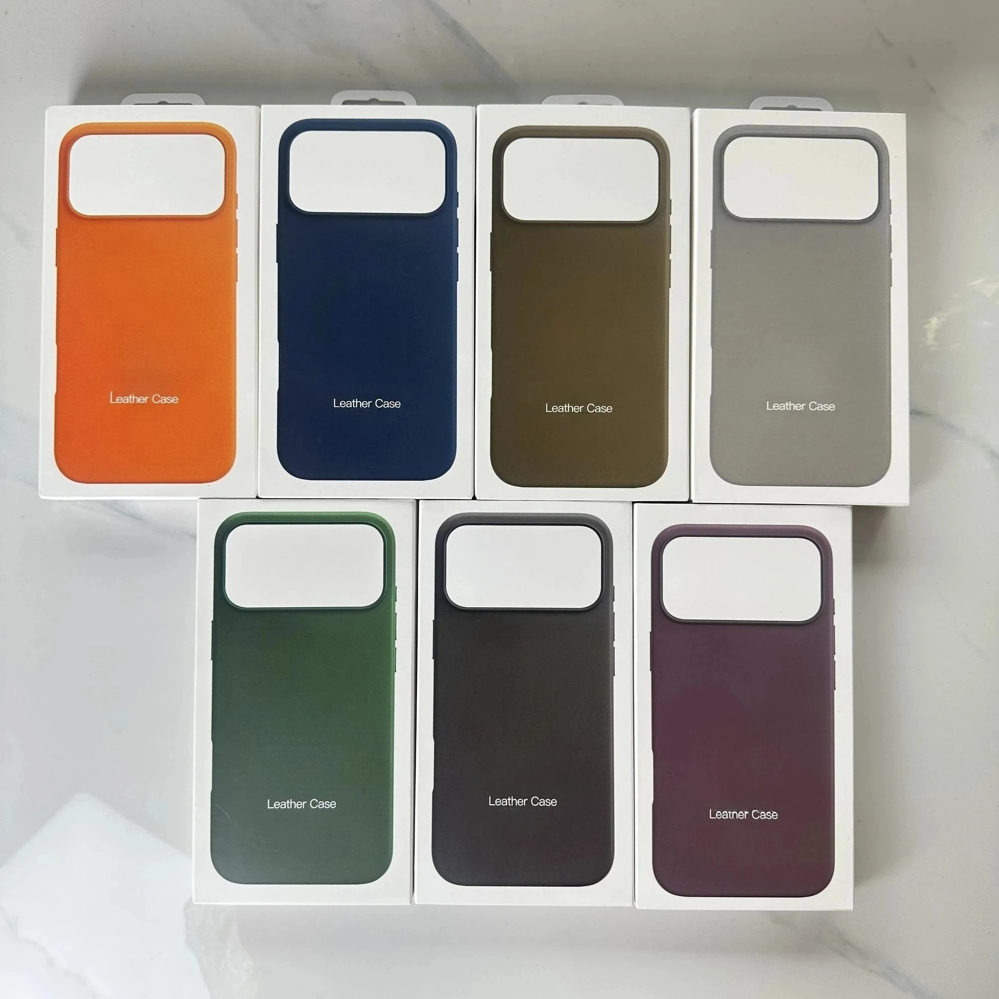 

Official 1:1 Leather Case for MagSafe Charging Case for IPhone 17 Pro Max 16 15 14 13 Pro Max Orginal Anti-Drop Cover with Box