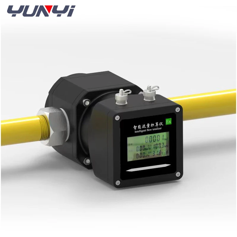 Yunyi Intelligent Repeatability Pipeline Inline Flow Meter Gas Waist Wheel Digital Lpg Root Flowmeter