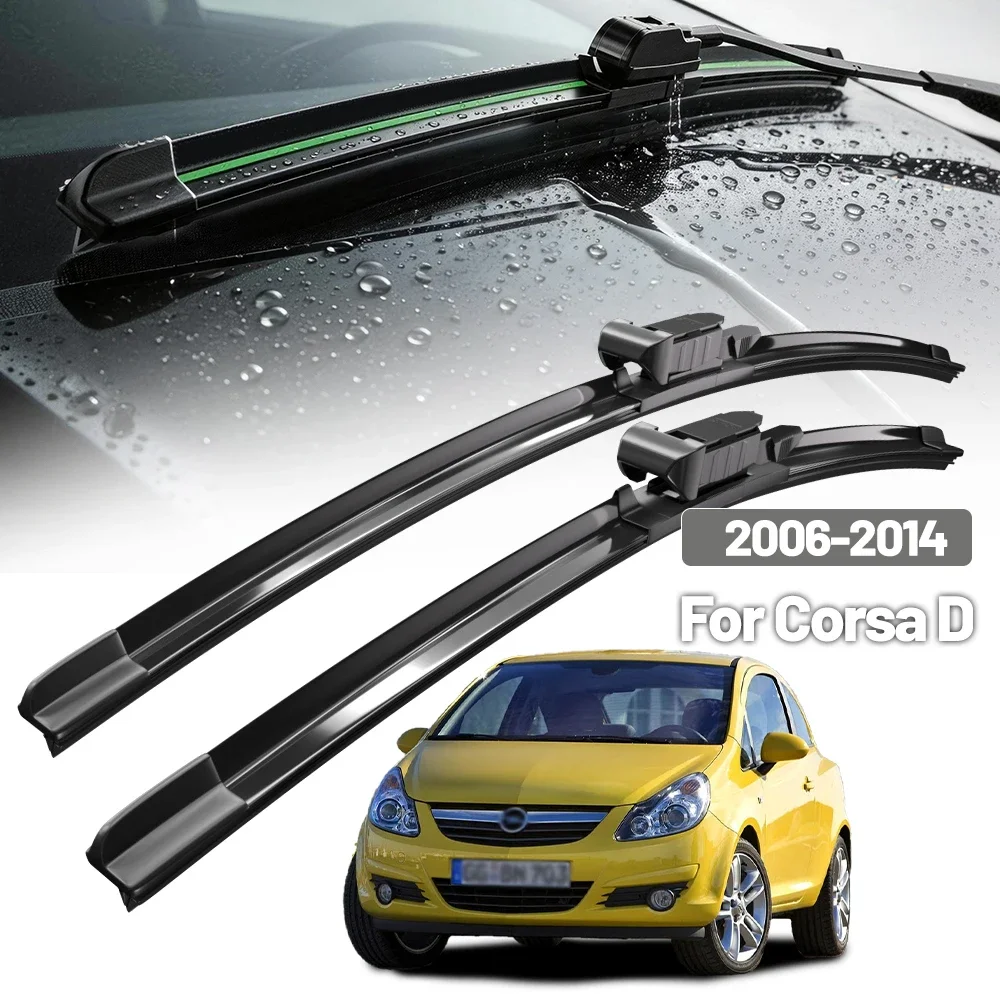 

For Opel Corsa D Front Wiper Blades 2006-2014 2007 2008 2009 2010 2011 2012 Windscreen Windshield Window Accessories 26"+16"