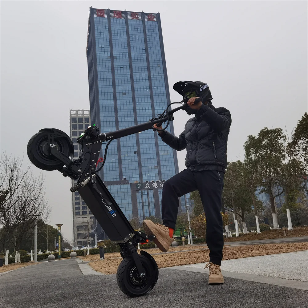 

60V 6000W Electric E Scooter 30ah 40ah Lithium Battery 60-120km Long Distance Electric Scooters With Seat And Suspension