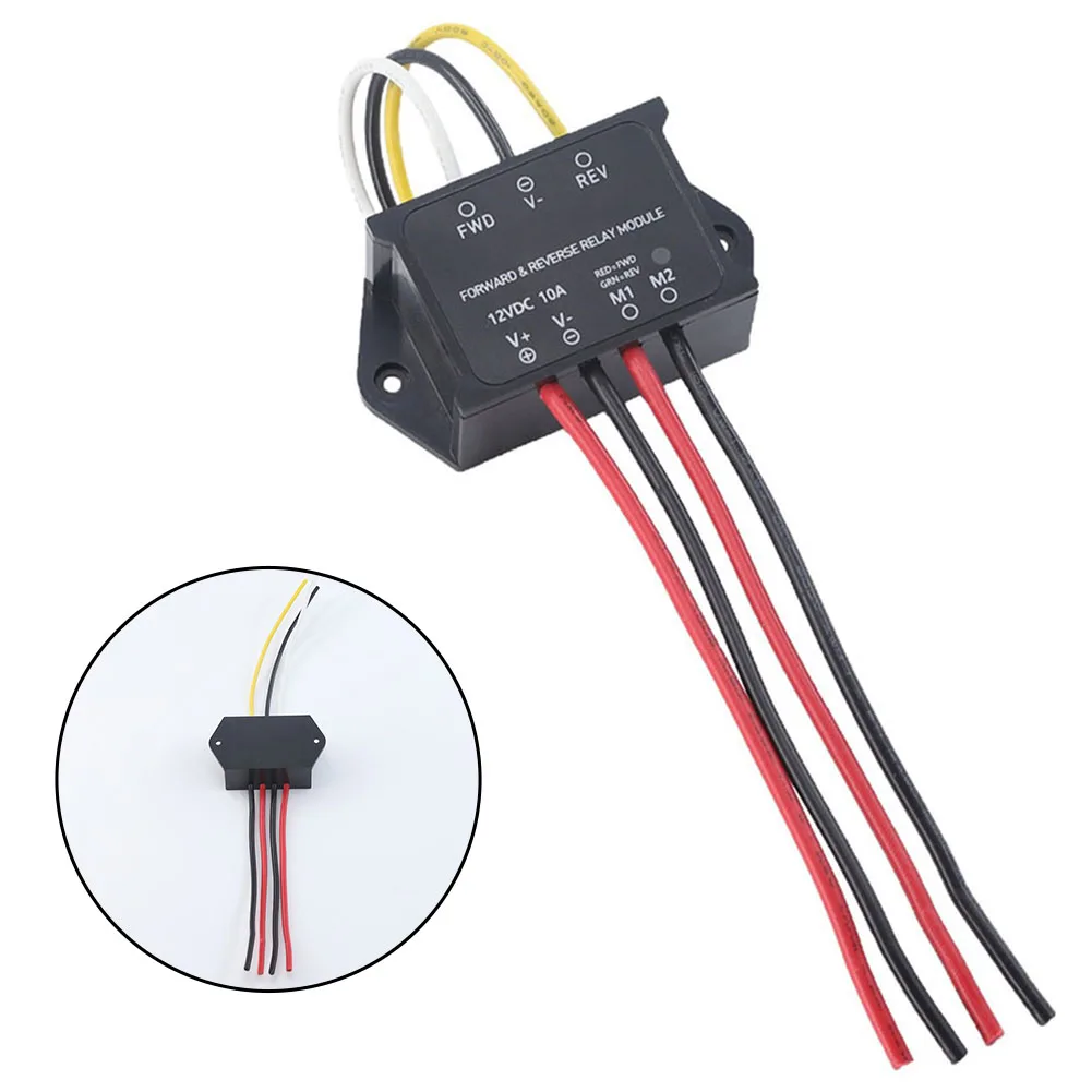 Forward And Reverse Relay Module For Motor/Linear Actuator Reversing Relay Module DC 12V 10A With LED Indicator