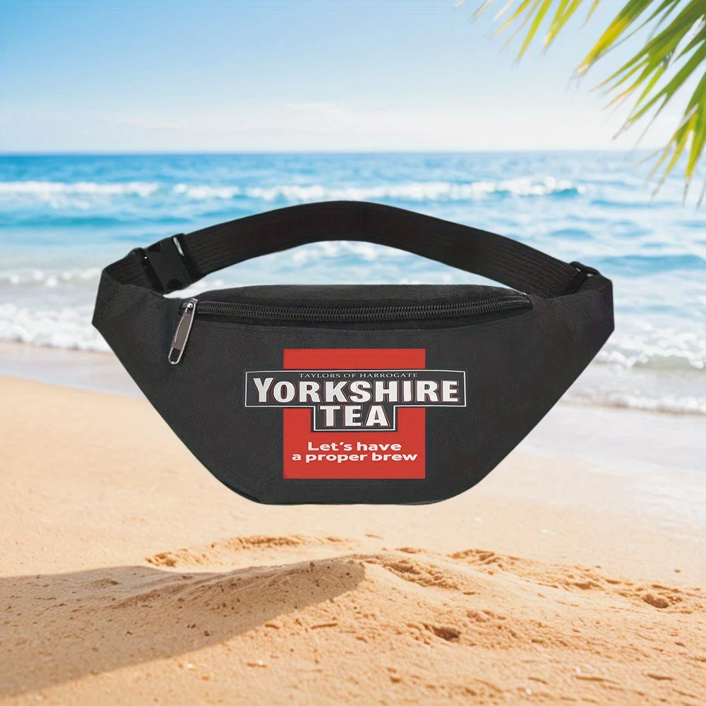 

Yorkshire Tea Let's Have a Proper Brew Waist Backpack Crossbody Chest Bag Street Casual Sporty Fashionable Simple Unique Printed