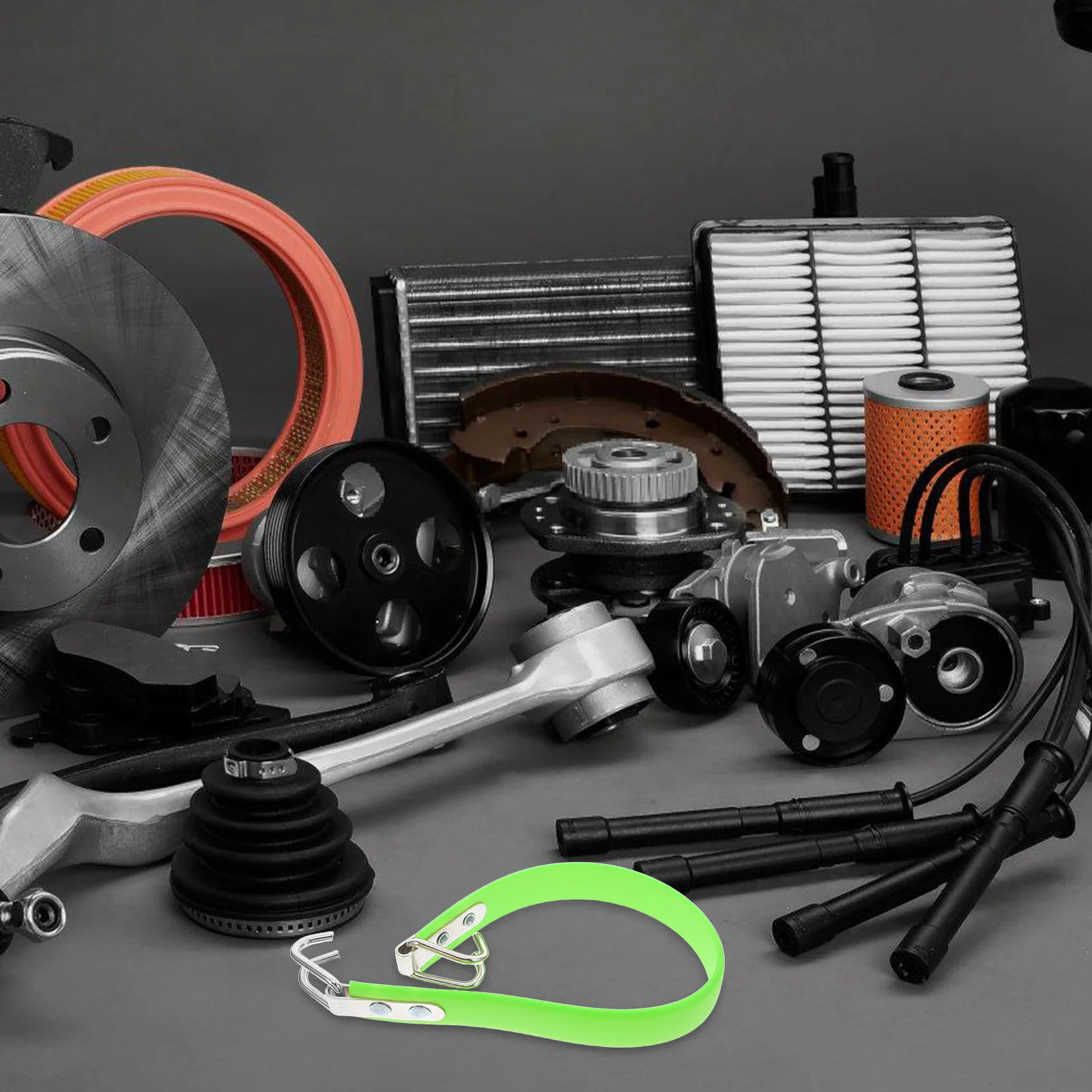 حزام رفع السيارات، هيكل حديد مطاطي عالي التحمل لأداة التعامل الآمنة المتوافقة مع الشاحنة Rv #1