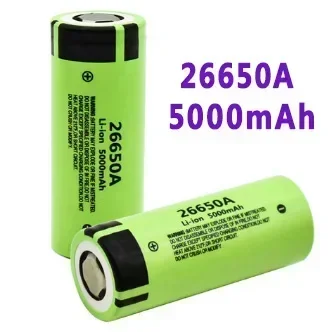 100%New.High Capacity 26650 5000mah Li-ion Rechargeable Battery Lii-50A for Flashlight 20A new packing