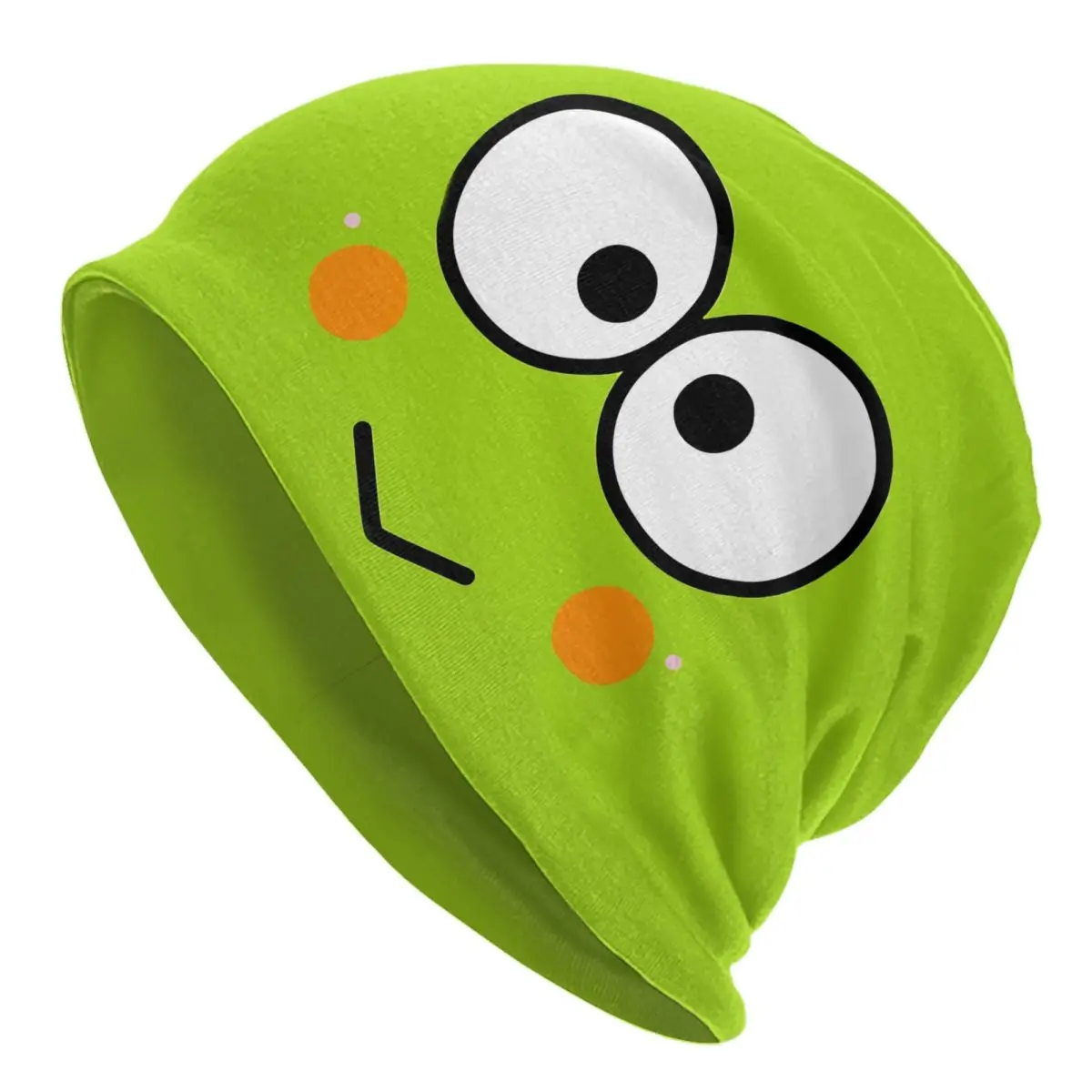 

Custom KeroKeroKeroppi Skullies Beanies Caps Fashion Winter Warm Women Men Knit Hat Unisex Adult Cute Frog Bonnet Hats