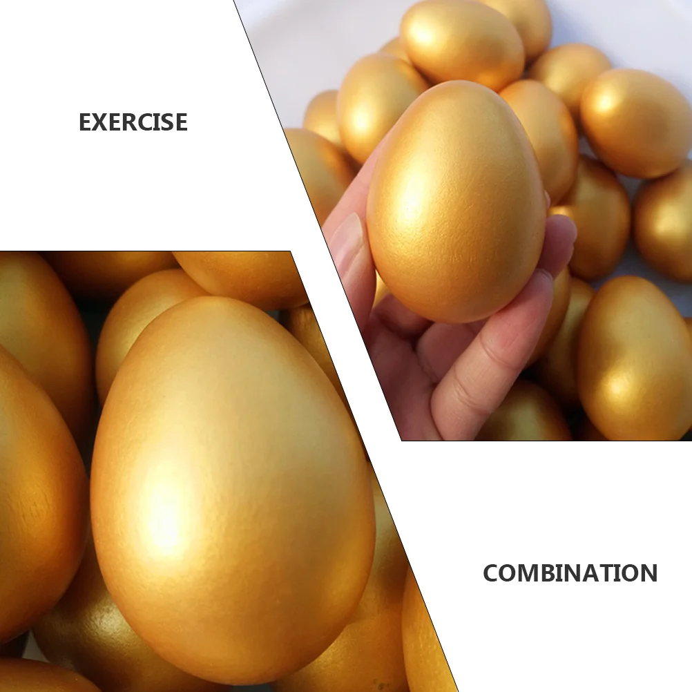 12 Pcs Golden Egg Toy Christmas Decorations Outdoor Festival Decorative Easter Ornament Filler Toddler