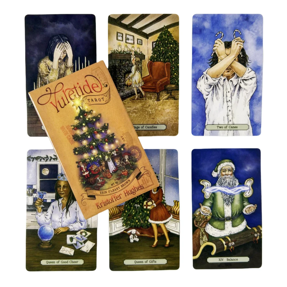 

1pc Yuletide Tarot Cards Family Gathering Divination Deck Tarot Board Playing Game Cards