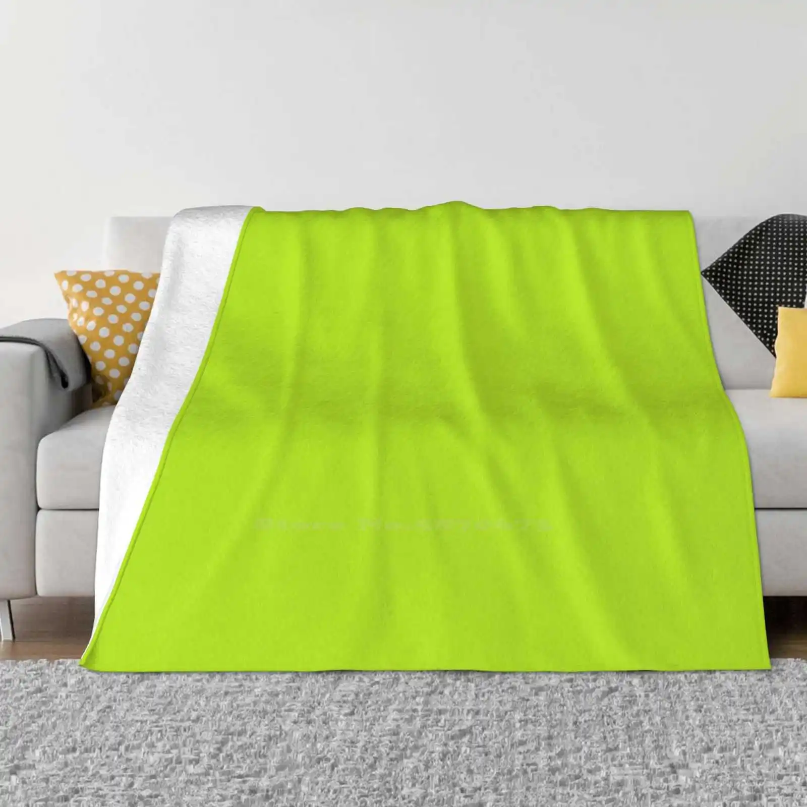 Lime Green New Arrival Fashion Leisure Warm Flannel Blanket Lime Green Forest Tree Wedding Citrus I Do Favor Bright