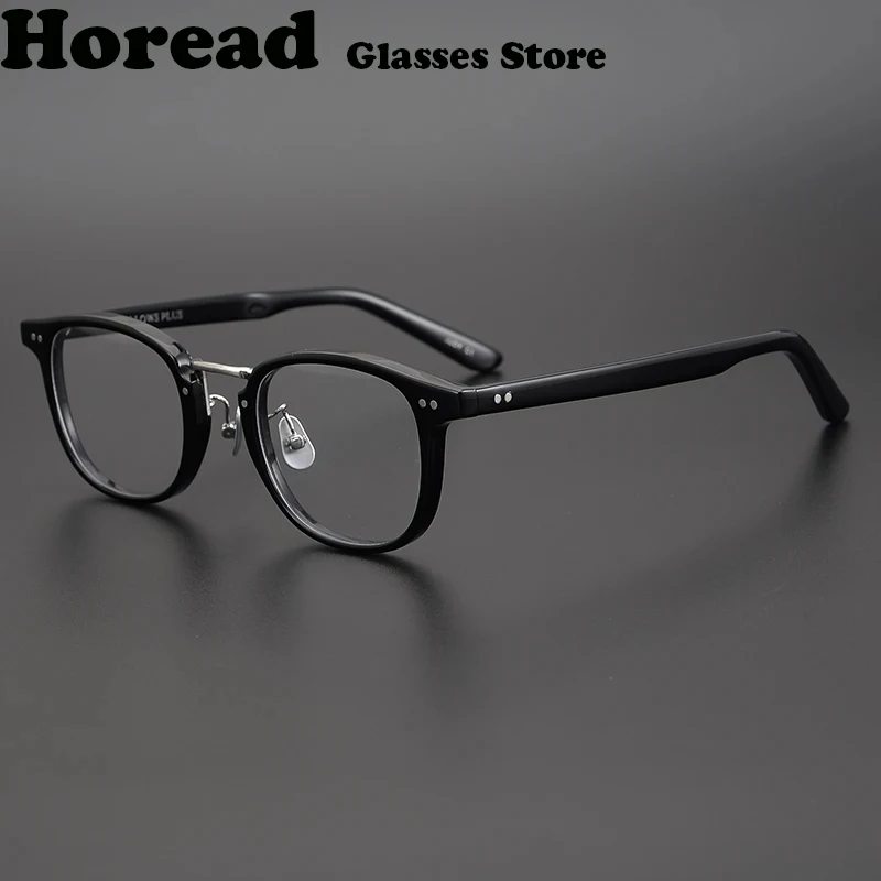 2025 New Brand Designer Square Acetate Glasses Frame Men Women Fashion Vintage High Quality Japanese Eyewear Eyeglasses Gafa New