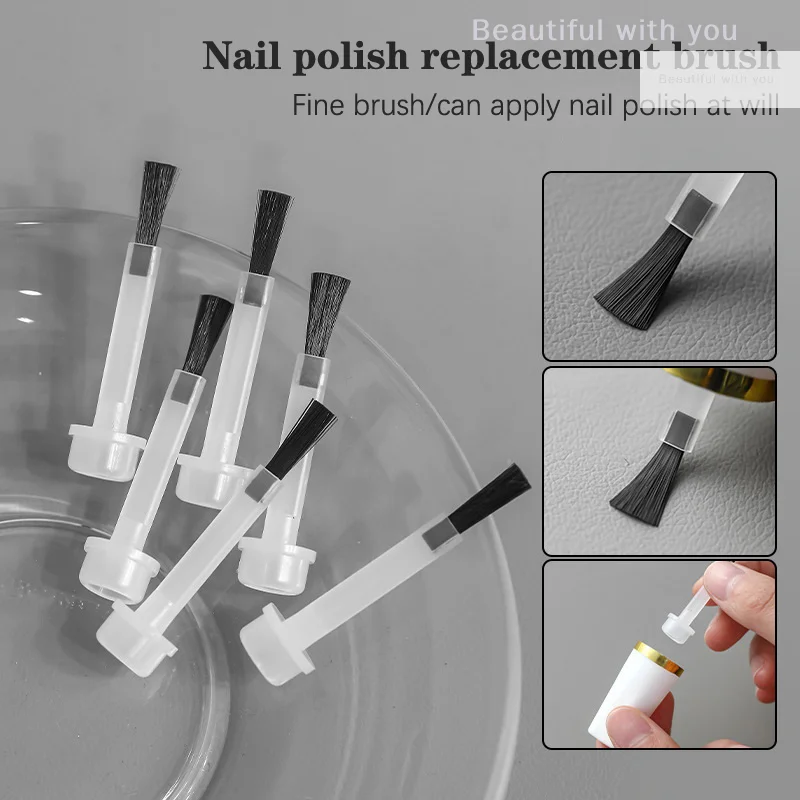 10 قطعة فرش استبدال طلاء الأظافر غمس السائل قضيب فرش أدوات مانيكير هلام Brushe Diy بها بنفسك الجمال مسمار أدوات الرسم على الحائط