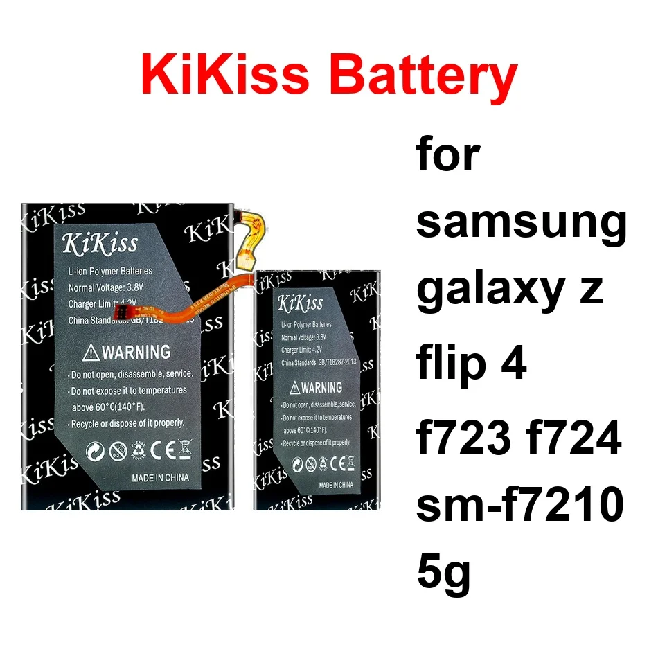 

Аккумулятор EB-BF724ABY EB-BF723ABY+EB-BF724ABY EB-BF725ABY+EB-BF724ABY для Samsung Galaxy Z Flip 4 F723 F724 SM-F7210 5G