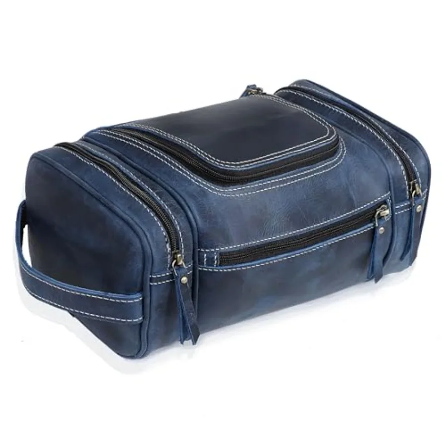 

VC VINTA COUTURE Leater Toiletry ag for Men Extra Lar Leater Men's Toiletry ag for Traveling Real Leater Dopp Kit for Men Leate
