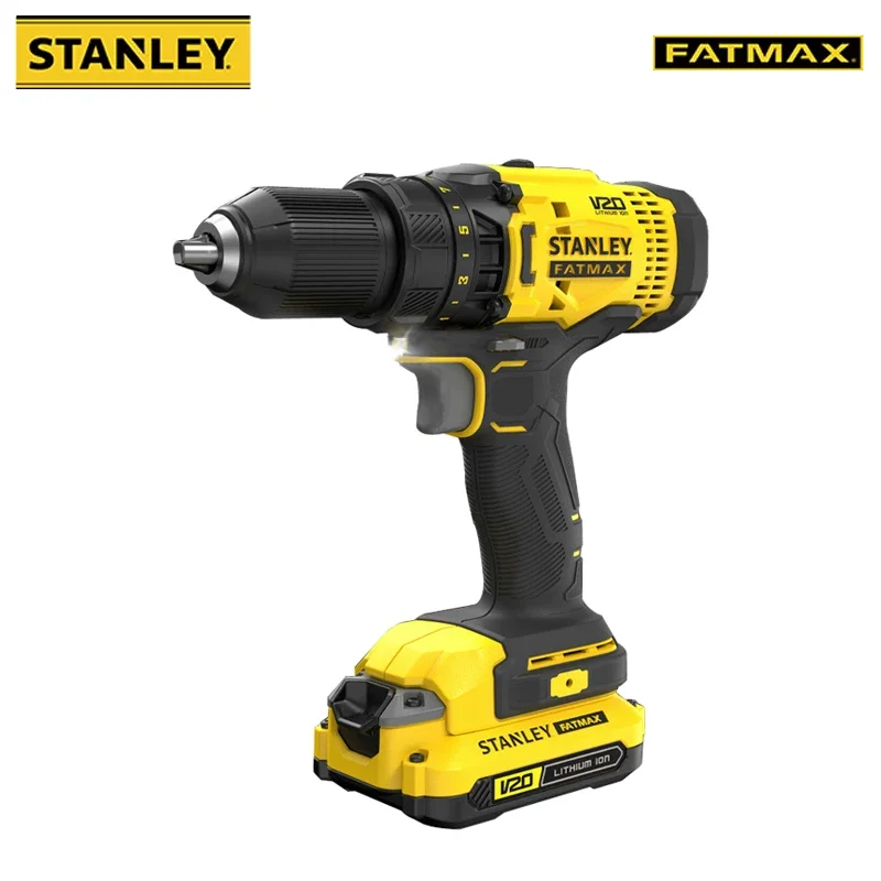 Stanley Light Duty Cordless Electric Drill Rechargeable Brush SCD700 20v 50Nm 1500rpm 2 Speed Adjustable Share Battery Platform