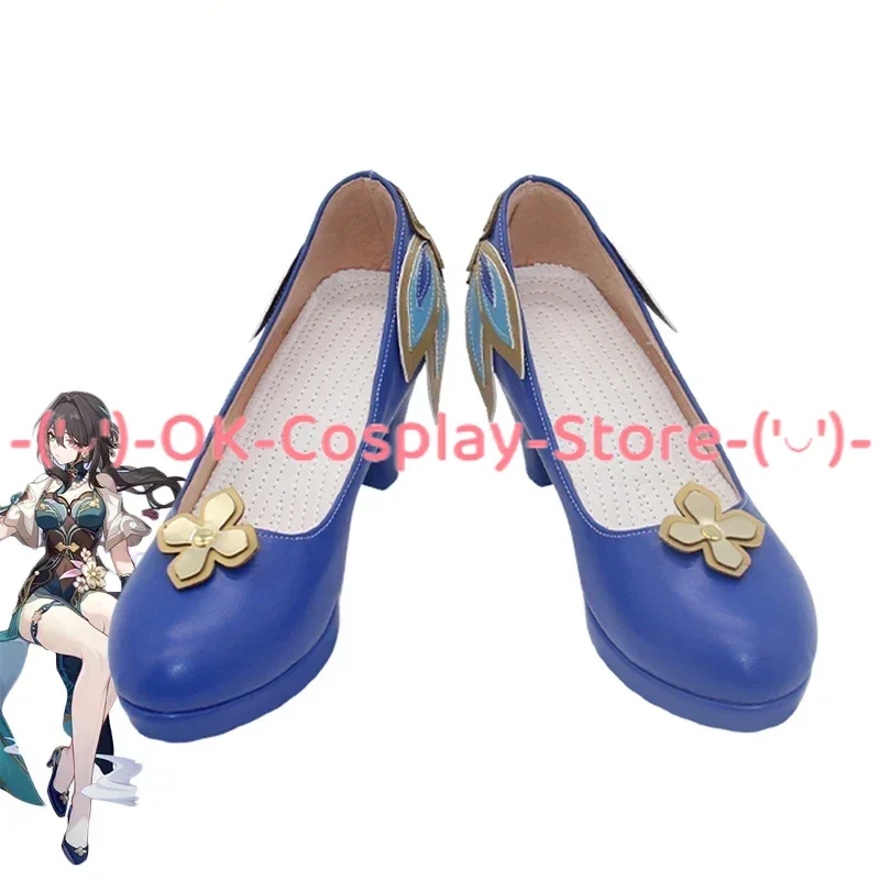 

Game Honkai Star Rail RUAN MEL Cosplay Shoes PU Leather Shoes Halloween Carnival Boots Cosplay Props Custom Made