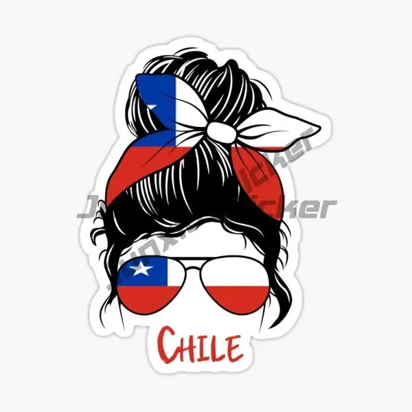 Chile Flag Butterfly Creative Sticker Bicycle Vinyl Motorcycle Camper Car Truck Helmet Racing Boat Wall PVC Decal Assecories