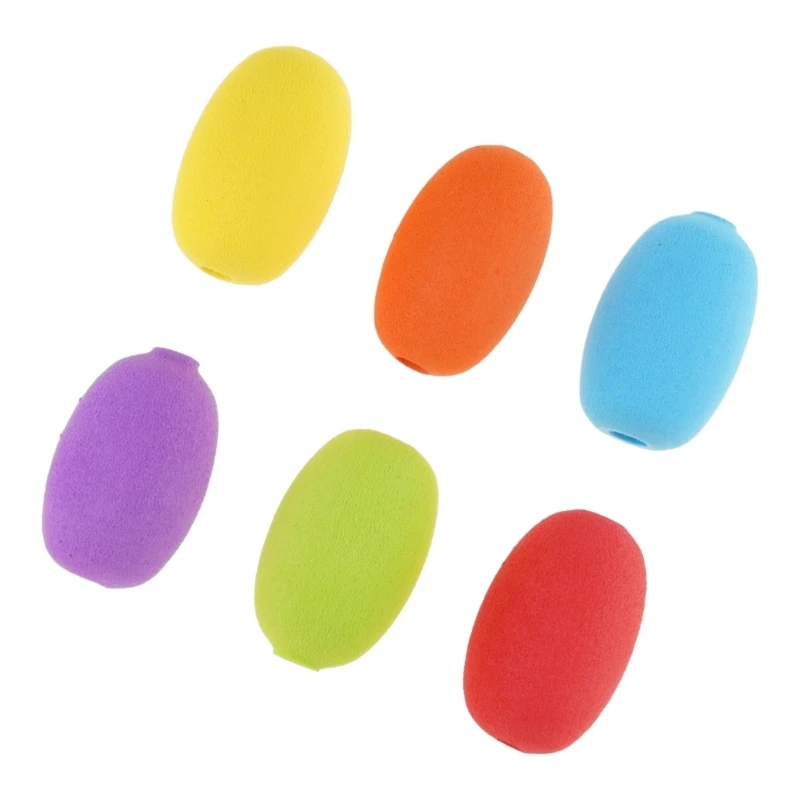 Y1UB 6Pcs Ergonomic Sponge Pen Grip Writing Aid Grip Pencil Holder Grip for Children