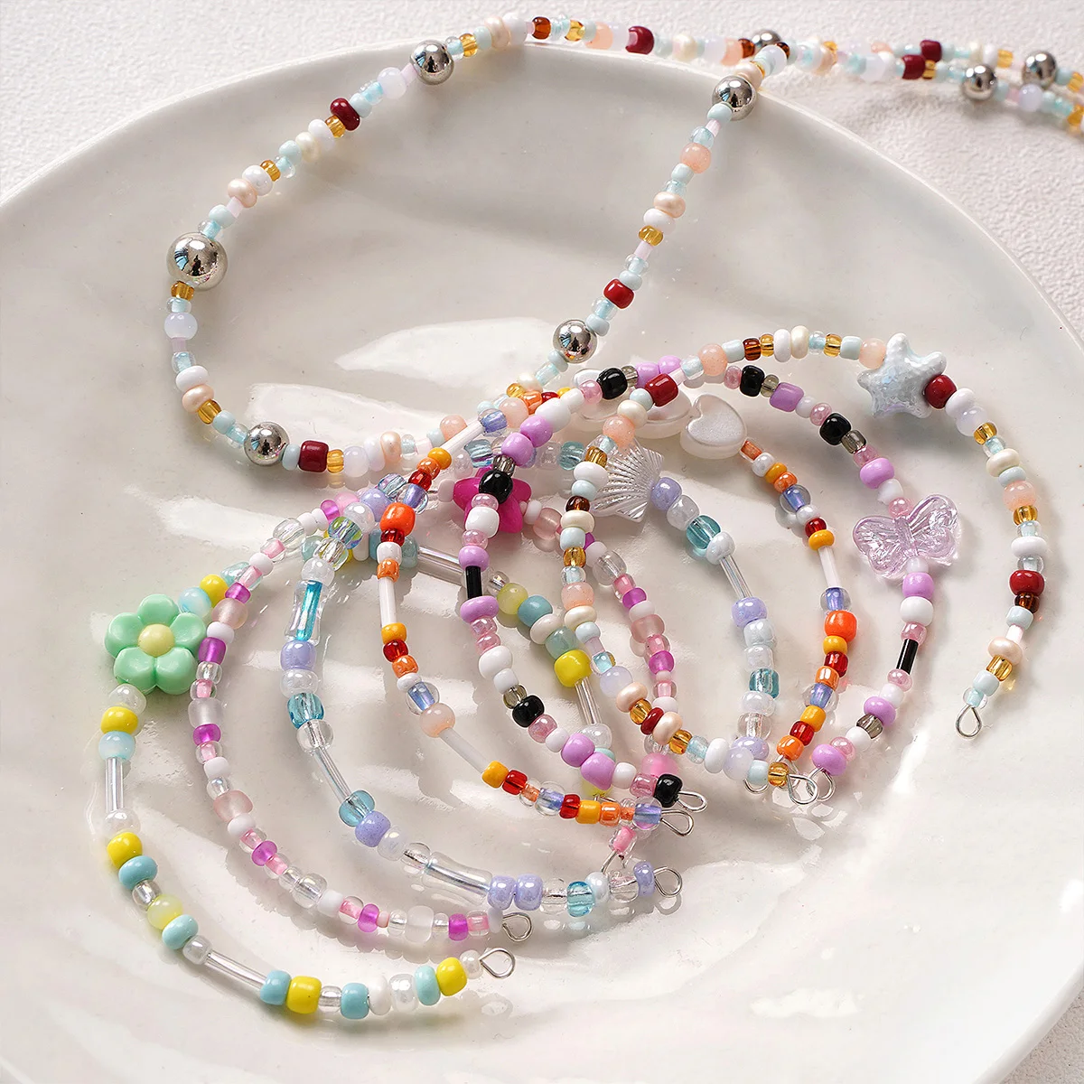 24 Grid Mixed Size Glass Seed & Tube Beads Set, 2/3/4mm Pastel Creamy Jewelry Making Kit for DIY Bracelet Necklace Craft Gift view 6