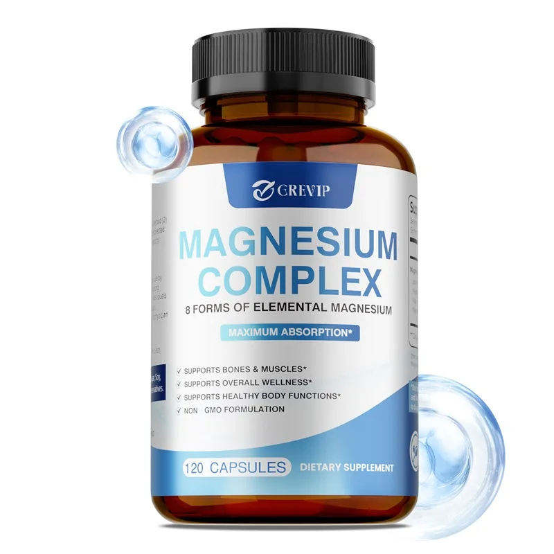 

Magnesium Complex - Magnesium Glycinate, Magnesium Malate, Supports Muscle, Bone Health, Sleep Quality, Relieves Anxiety