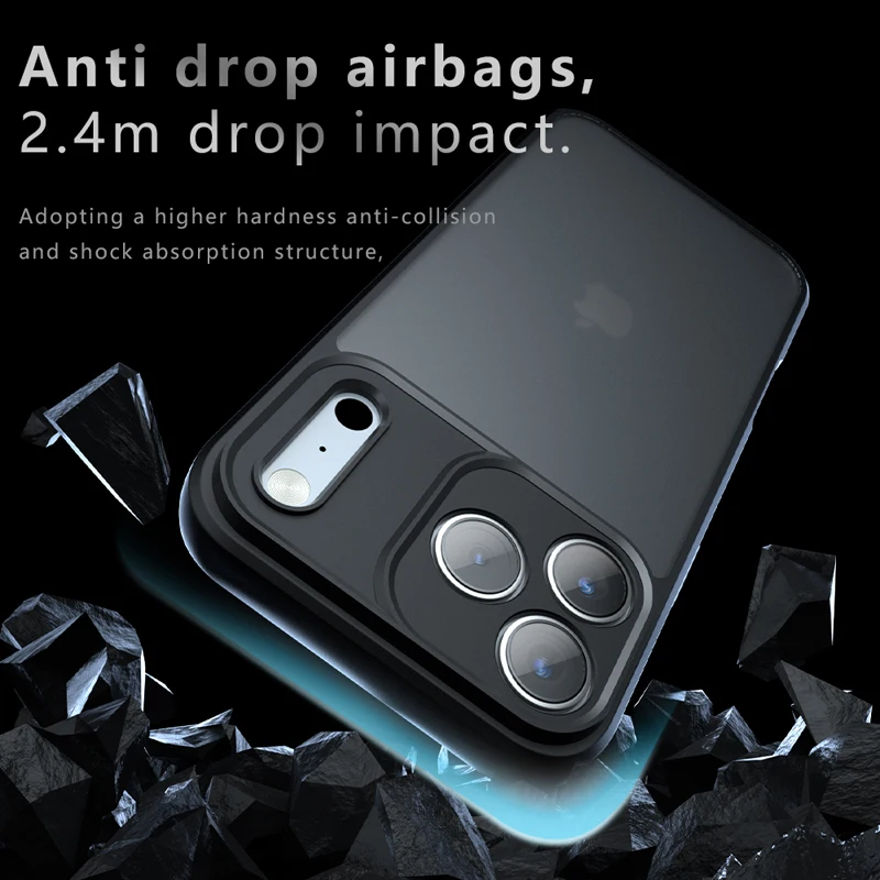 เคสสำหรับ iPhone 17 Air, 17 Pro, 17 Pro Max รุ่น ELVEV กันกระแทก ผิวด้าน ผลิตจากวัสดุ PC+TPU ป้องกันรอยนิ้วมือ ฝาหลังโทรศัพท์