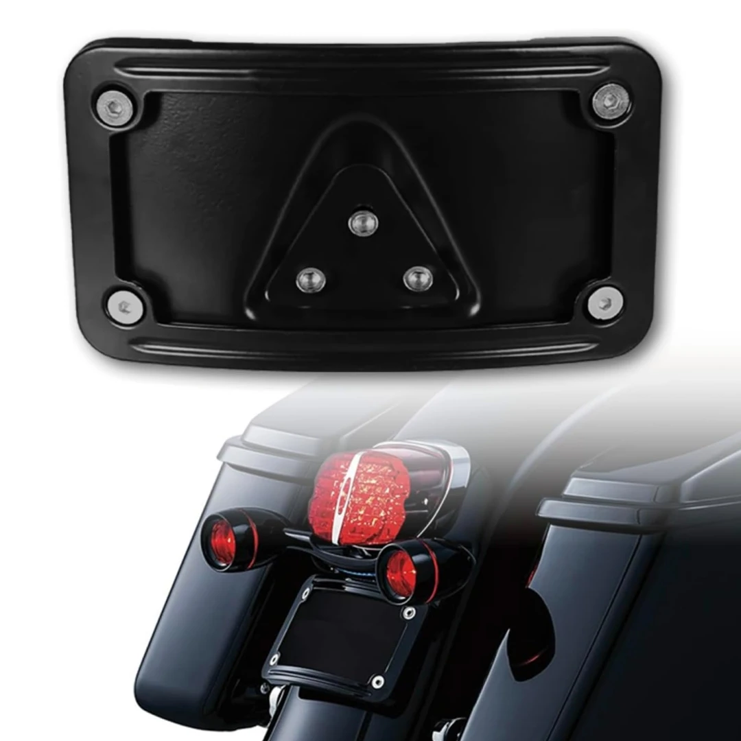 Cross-border best-selling motorcycle license plate frame American size license plate bracket aluminum alloy license plate frame