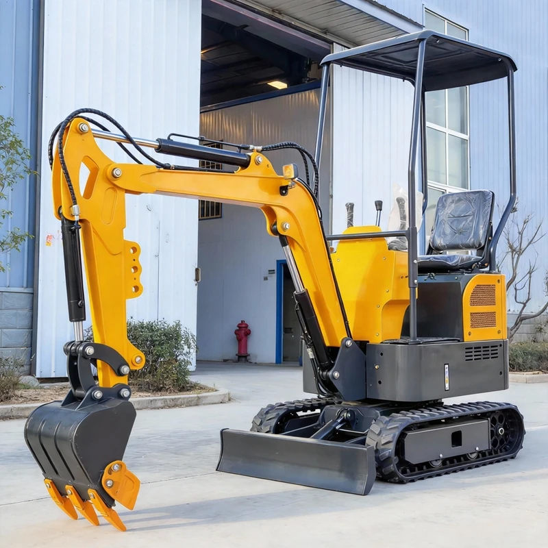 

Customized 1.5Ton Godet Mini Excavator Diesel Engine Hydraulic Digger Europe Chantier Construction