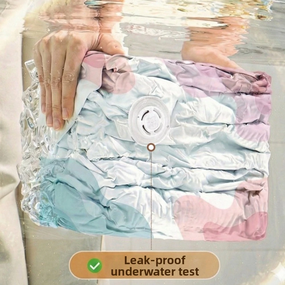 New Pump-Free Vacuum Storage Bags Large Size Reusable Compression Bags Space Saver Plastic Bed Sheets Organizer Home Use