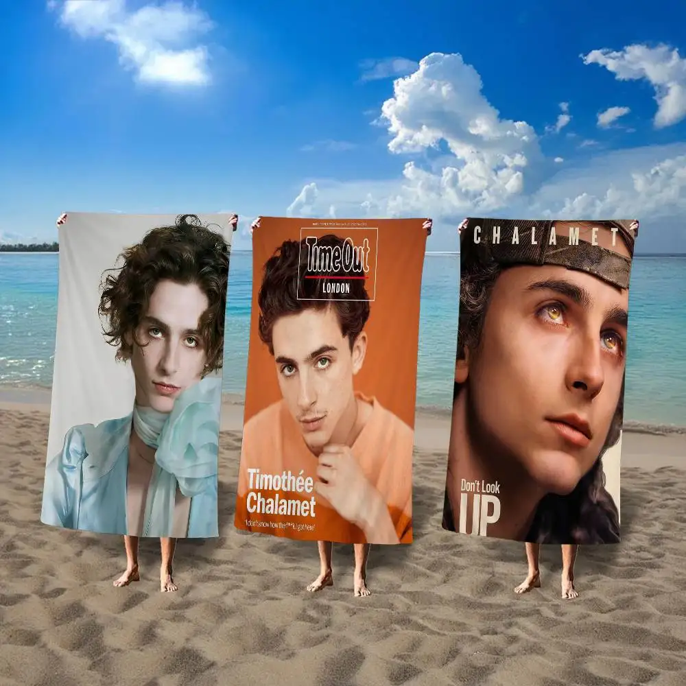 T-Timothee Microfiber Blanket Quick Drying Beach Towels Oversized Printing Super Absorbent Pool Towel Blanket