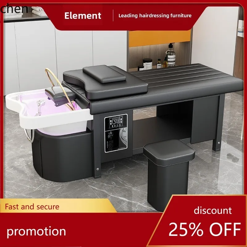 

HT Hair Salon Beauty Salon Hair Salon Special Water Circulation Water Heater Ceramic Basin Shampoo Bed