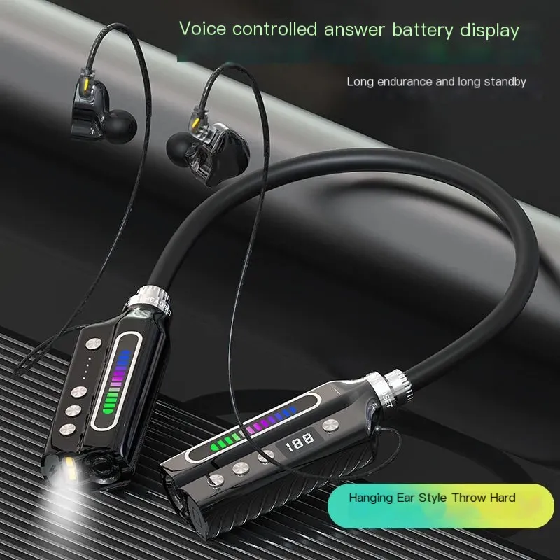 Bluetooth Wireless Earphones 2023 New Hanging Neck Anchor Style Ultra Long Standby Zero Delay Intelligent Noise Reduction