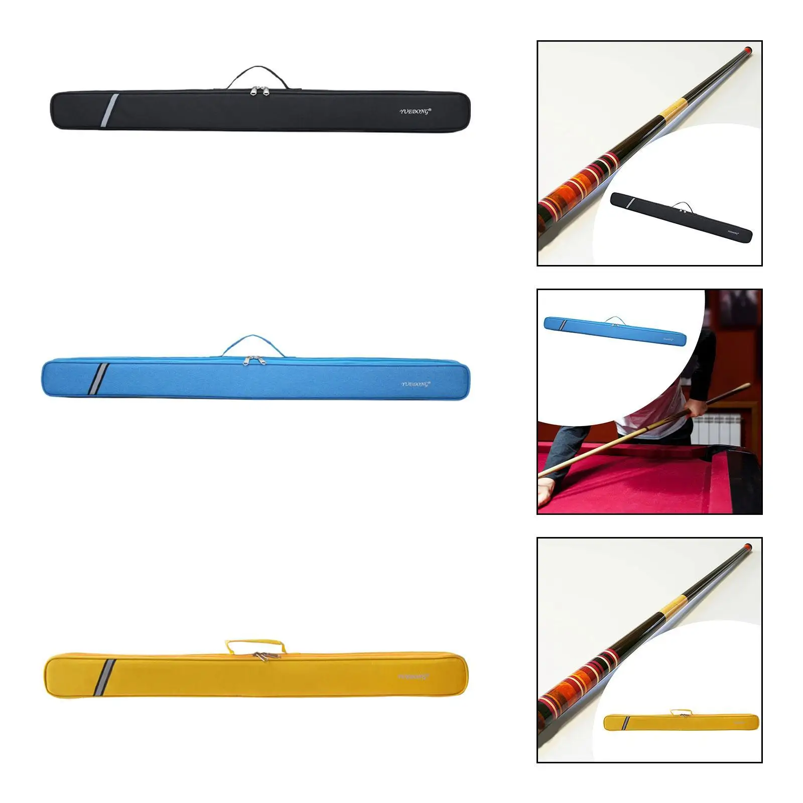 

Billiard Cue Bag Holder Handheld Shoulder Bag Protector 1/2 Big Head Cue Bag