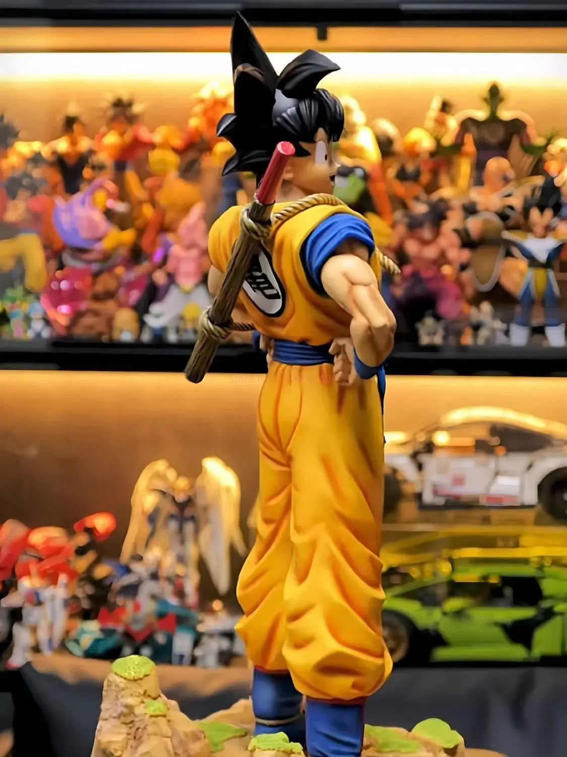 Dragon Ball Goku Dream Version 30 cm figurine Statue-Pose debout avec Base de poteau arrière Anime décoration de bureau cadeaux de noël