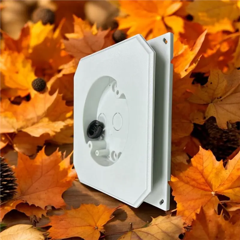 ABKY-For All Siding Types Compatible 2Pcs 8141F Siding Mounting Block Built-In Electrical Box,Non-Metallic Outdoor Fixture Mount