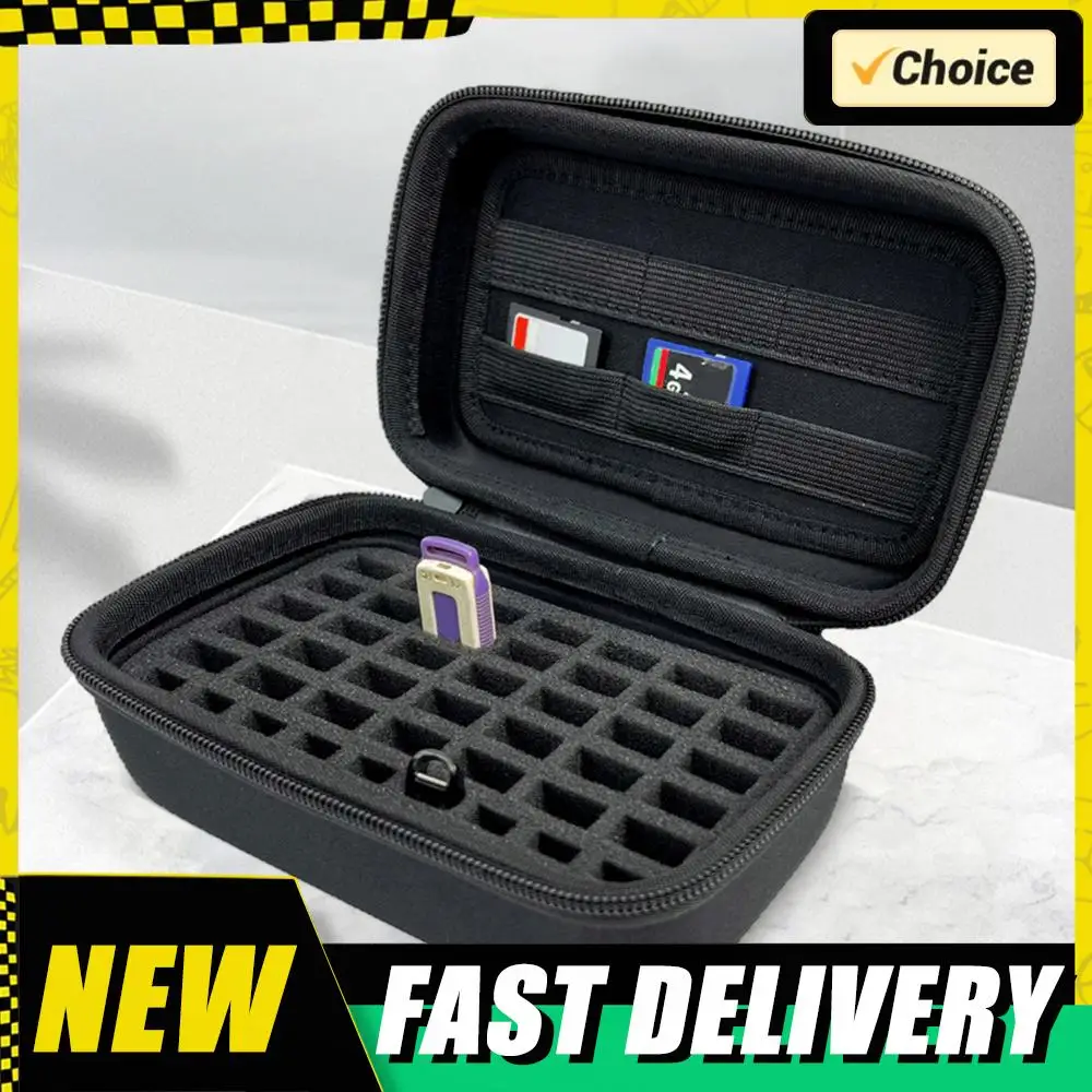 

Чехол для флэш-накопителя USB, держатель для большого пальца, органайзер, пылезащитный чехол для хранения USB, противоударный органайзер для электронных аксессуаров