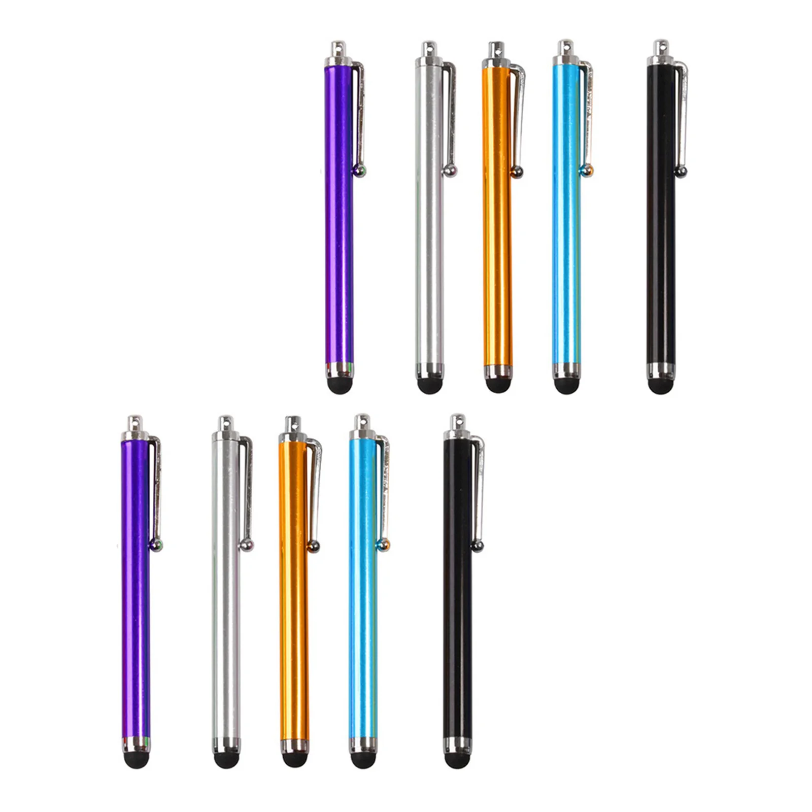 Embouts capacitifs remplaçables en Fiber, 10 pièces, pour écran tactile, stylet électronique, tablette, Smartphone, stylet universel