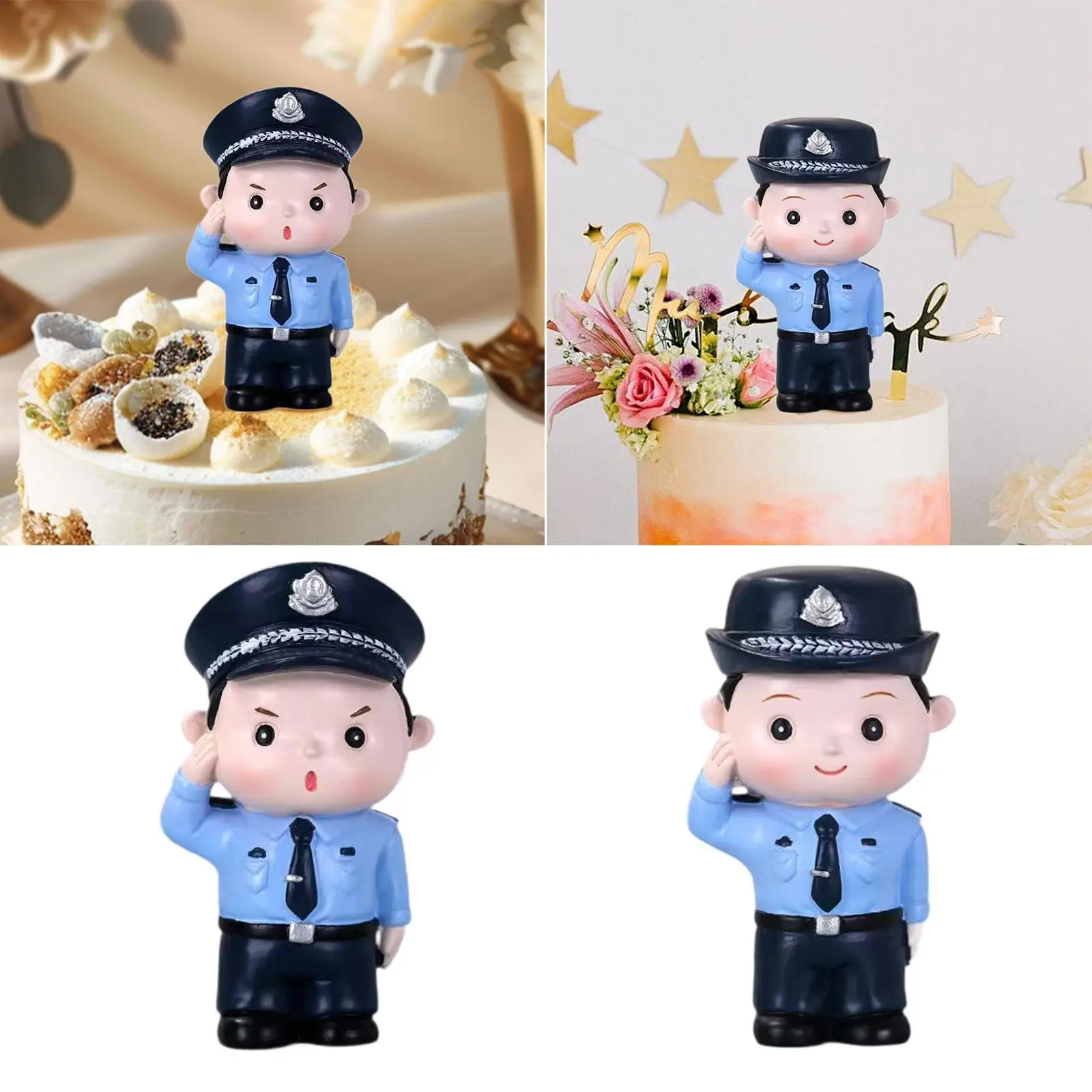 手描き警察置物ジオラマキャラクター置物小さな人物モデル風景風景写真小道具装飾アクセサリー