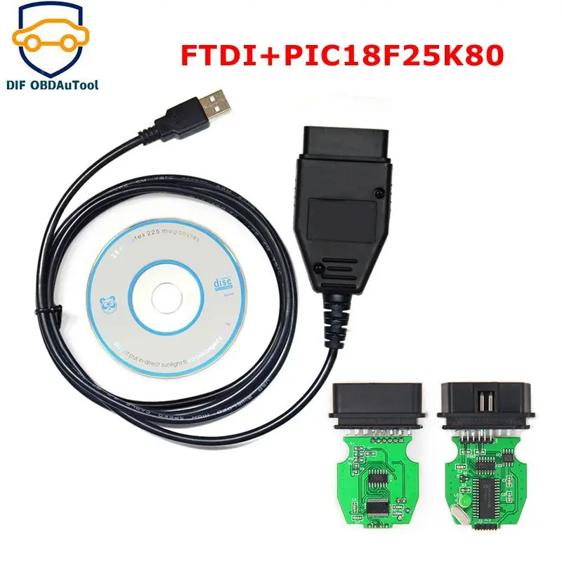 For VAG K+CAN 1.4 Full Version Commander PIC18F25K80+FTDI FT232RQChip OBD Car Diagnostic Cable For AUDI/VW/Skoda/Seat