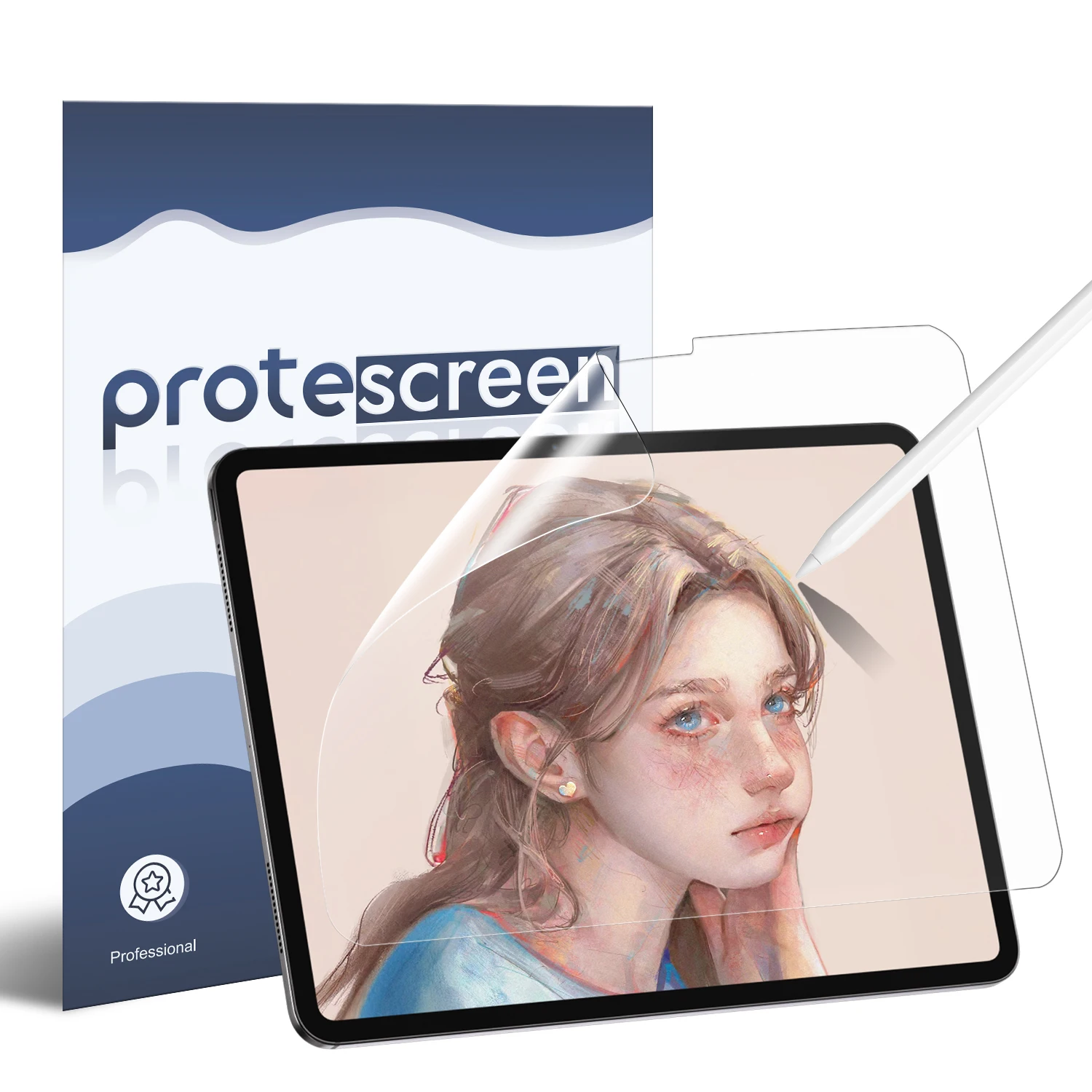 

Защитная пленка Protescreen Paperfeel (2 шт.) для iPad Air 4/5, антибликовая, с фильтром синего света