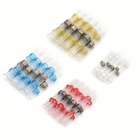 100pcs/box Solder Seal Wire Connectors, Heat Shrink Butt Connectors, Waterproof and Insulated Electrical Wire Terminals