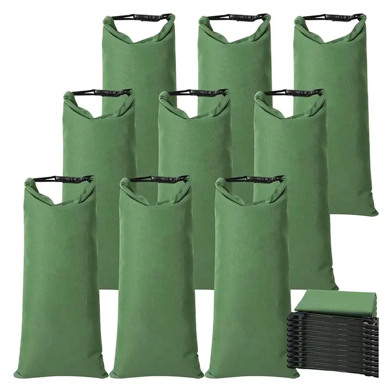 

-November For Flood Protection And Weight Support- 10-Pack Heavy-Duty Canvas Sand Bags With Buckle, 11.8 X 27.5 Inches