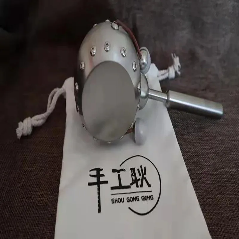 

Handmade Geng Creative Handmade Stainless Steel Small Rattle Drum Birthday Gift Ornament, Fun Baby Artifact