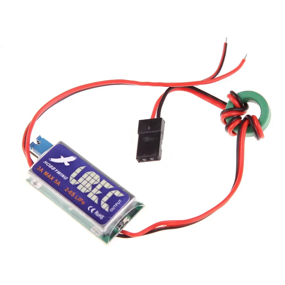 Hobbywing 3A External UBEC DC‑DC Converter 5V/6V Switchable 2‑6S Lipo Input For RC Airplane Helicopter Model